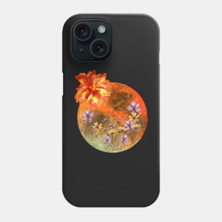 Autumn colours harvest moon  fall positive thinking Phone Case