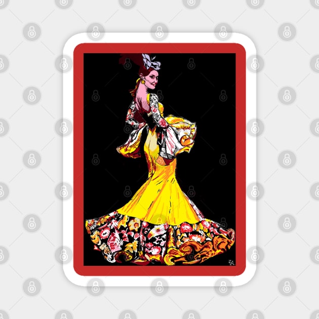 FLAMENCA Magnet by LITTLE EYES DESIGNS