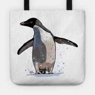 adelie penguin splashing about :o) Tote