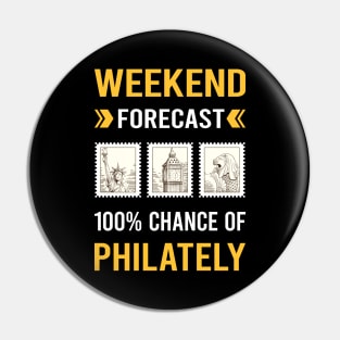 Weekend Forecast Philately Postage Stamp Stamps Pin