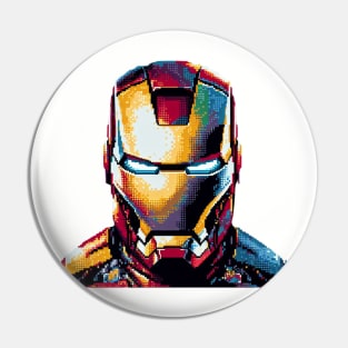 Pixel Ironman Iron Man Retro Ni Pin