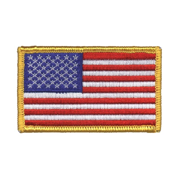 Embroidery American Flag Sticker by anacarminda