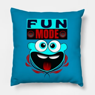 Fun Mode Happy Funny Face Cartoon Emoji Pillow