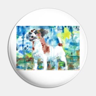 JACK RUSSELL TERRIER - watercolor portrait .2 Pin