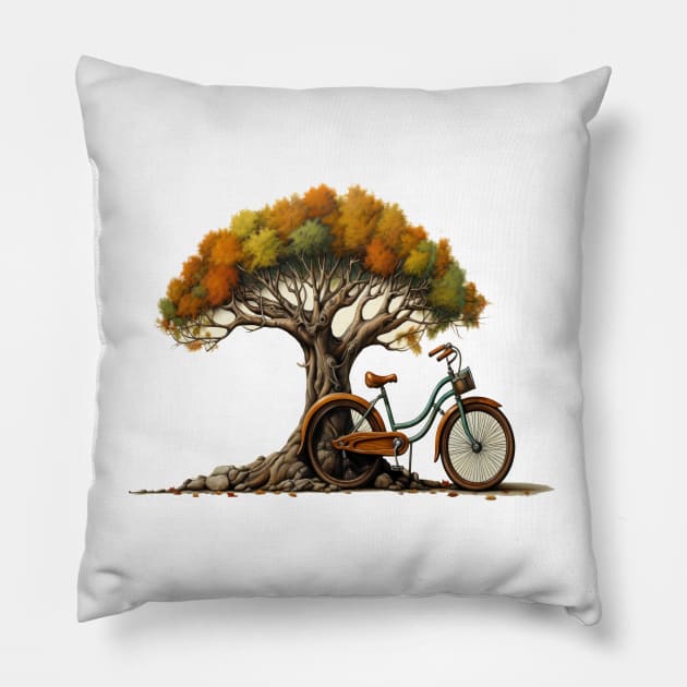 Bike Ride Pillow by Urban Archeology Shop Gallery