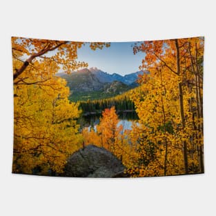 Bear Lake Autumn Sunrise - wide Tapestry