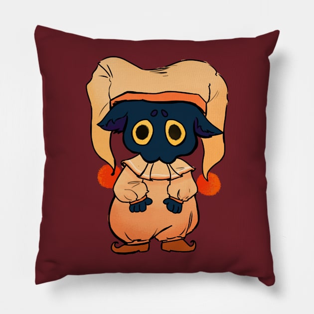 Jester Kitty Pillow by YoNemu