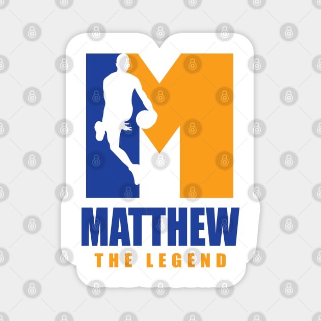 Matthew Custom Player Basketball Your Name The Legend Magnet by Baseball Your Name