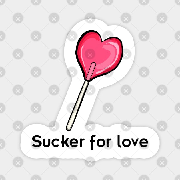 Lover heart sticker, card, magnet, pin - Valentines Magnet by SmerkinGherkin