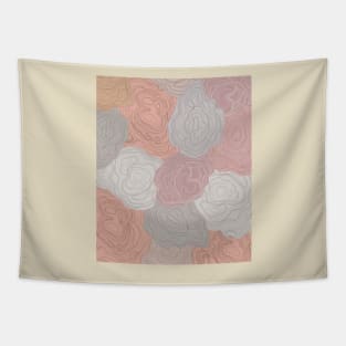 Pastel Colours Abstract Topography  Aeasthetic  Pattern Tapestry