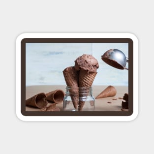 Chocolate ice cream Magnet