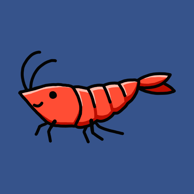 Cherry Shrimp by littlemandyart