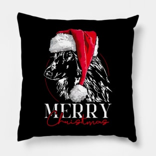 Santa Afghane Hound Merry Christmas dog mom Pillow