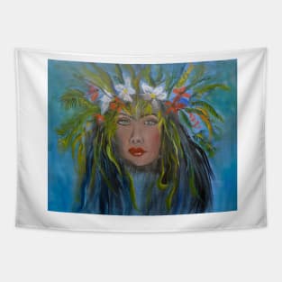 Hawaiian Hula Dancer Tapestry