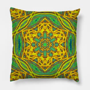 Signs of spring fractal kaleidoscopes Pillow