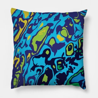 New Zealand Abalone Paua Shell Abalone Bright Coloured Graphic Art Pillow