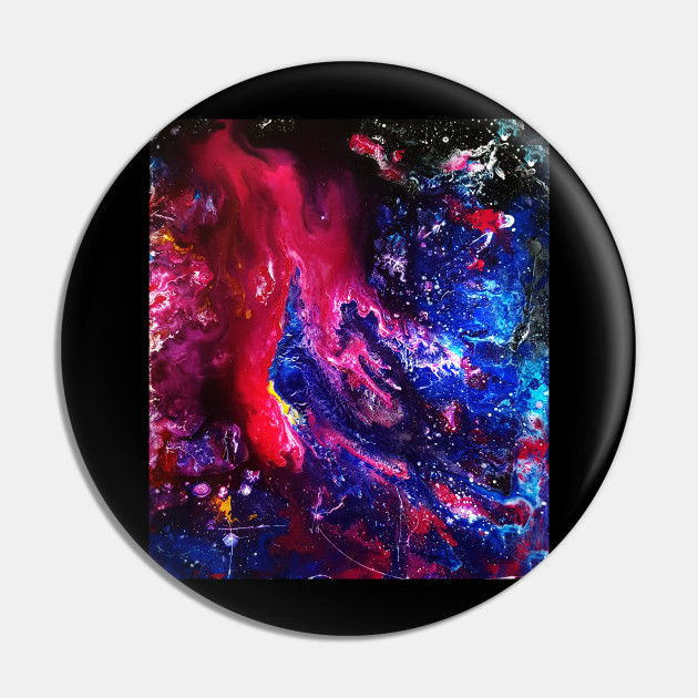 Galaxy Acrylic Painting Part 2 Galaxy Pin Teepublic Au