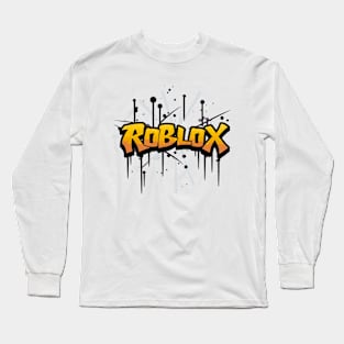 The Noob Poking A Bomb With A Stick Roblox Long Sleeve T-shirt