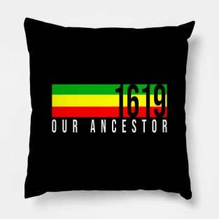 Retro 1619 Our Ancestor African roots colors Pillow