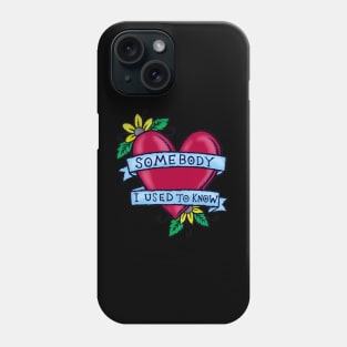 Somebody That I Used to Know – Illustrated Lyrics Phone Case