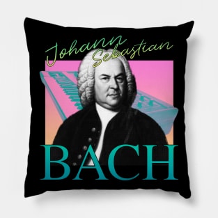 Johann Sebastian Bach - Retro 80's Neon Synth Band Pillow