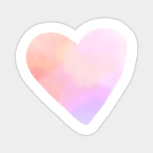 Watercolor Pastel heart Magnet