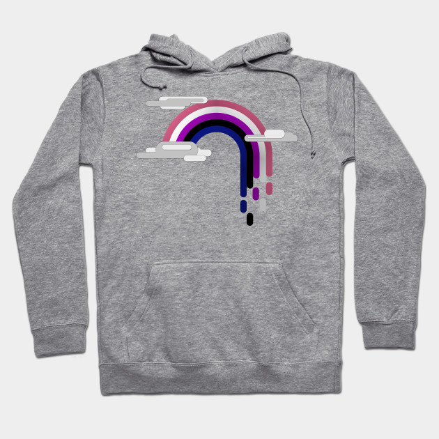 rainbow drip hoodie