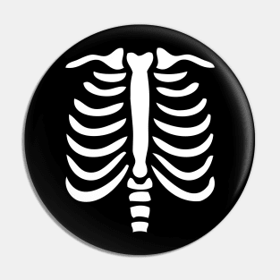 Skeleton ribs Pin