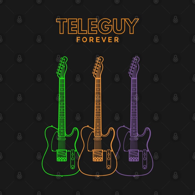 Teleguy Forever T-style Guitar Outline by nightsworthy