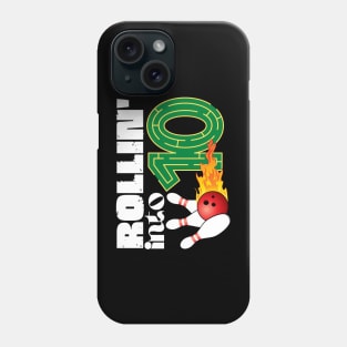 Rollin into 10th Birthday Bowling Gifts Phone Case