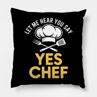 Chef For Men Women Kitchen Cook Culinary Chef Pillow