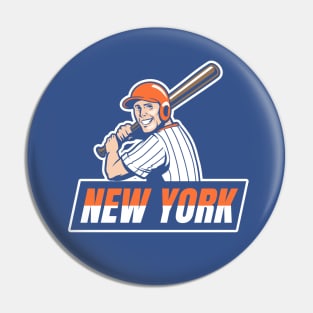 New York Baseball Pin