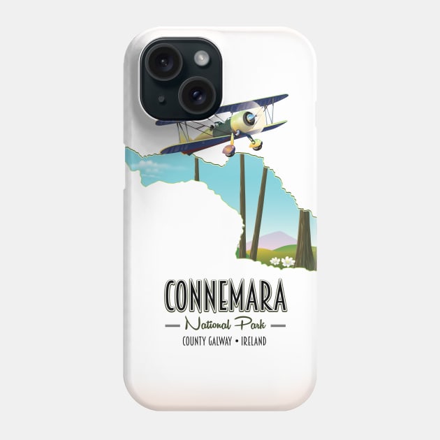 Connemara National Park map Phone Case by nickemporium1