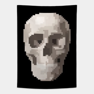 Skull (Pixel Art) Tapestry