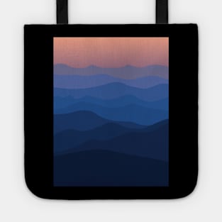 Sunset in the mountains Tote