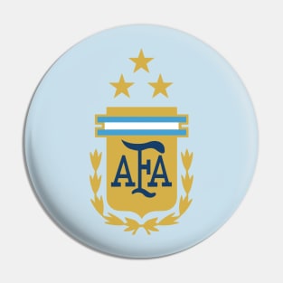 Argentina Football Team With Three Stars Pin