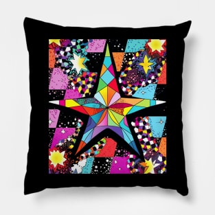 Psychedelic Star Pillow