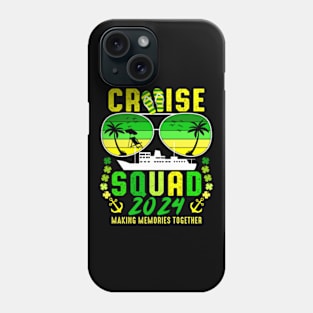 St Patrick's Day Cruise Squad 2024 Family Matching Trip Phone Case