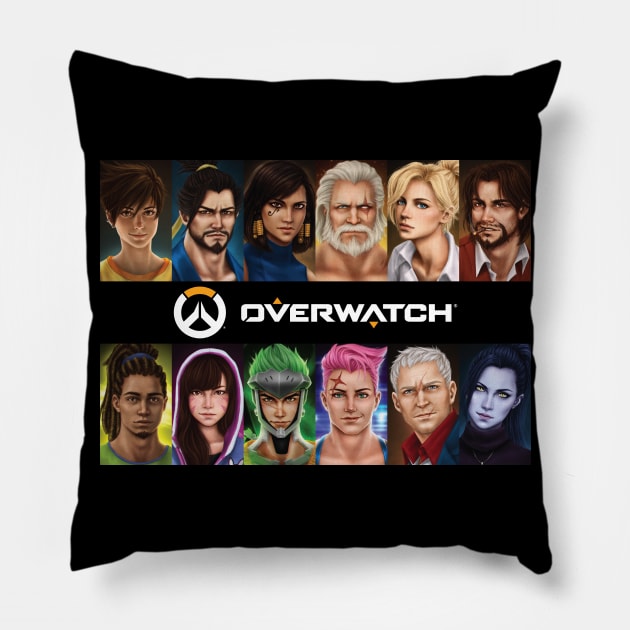 Overwatch Pillow by trixdraws