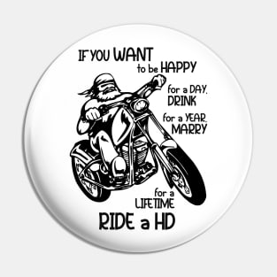 For a Lifetime RIDE a HD - Custom Rider Pin