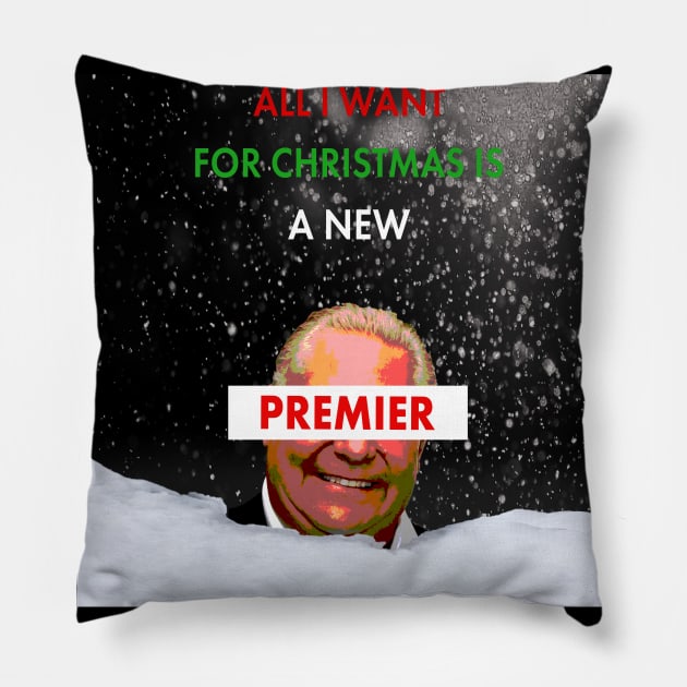 All I Want For Christmas is a New Premier Pillow by Seasonal Punk