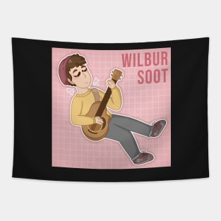 Wilbur Soot with guitar Tapestry