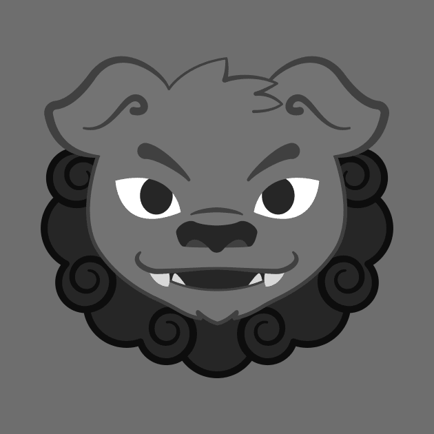 Grey Komainu Lion Dog by kaeru