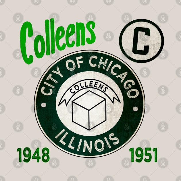 Chicago Colleens • AAGPBL Patch • Chicago, Illinois by The MKE Rhine Maiden