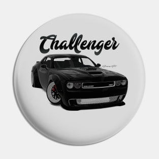 Challenger Drift Black Front Pin