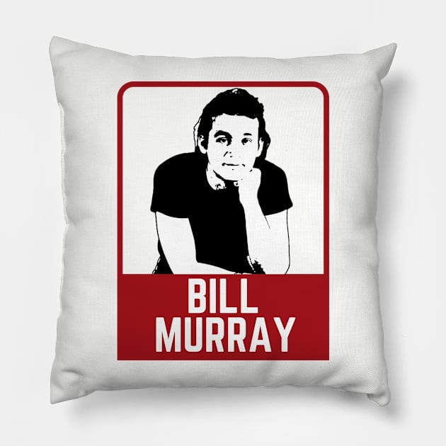 Bill murray~~~80s retro fan artwork Pillow by BobyOzzy