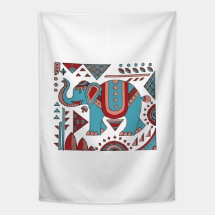 elephant motif Tapestry