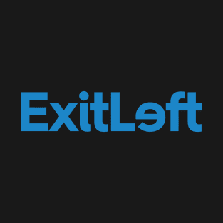 Exitleft Blue/black T-Shirt