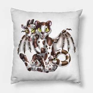 Chimera Cubs: Chocolate Bicolor Pillow