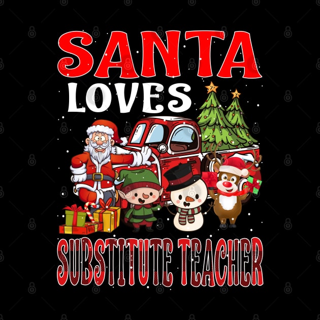 Santa Loves Substitute Teacher by intelus